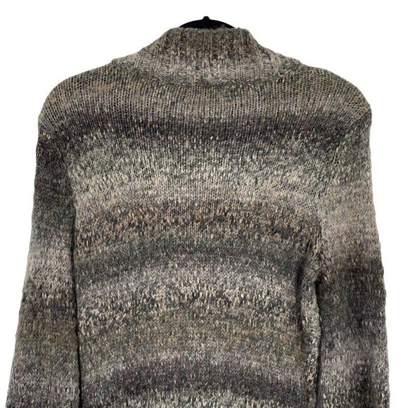 PrAna Amber Duster Sweater Cardigan Wool Blend Button Front Tan Gray Medium - Picture 11 of 14